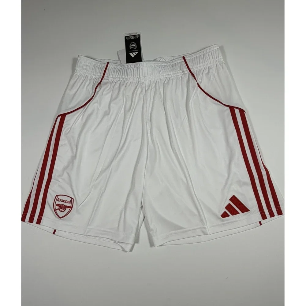 Adidas Men Arsenal FC 25 Home Pants Soccer White Run Size Large JI9515